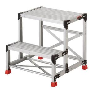 アルミ合金製作業台2段 600mm×400mm×600mm(1台価格) トラスコ TSF-266
