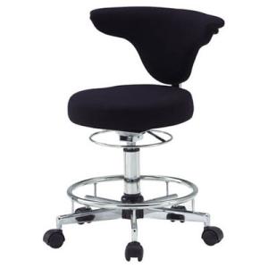 ワーキングチェア(キャスター付)座幅380×座高460〜59mm ブラック トラスコ TFDC-50...