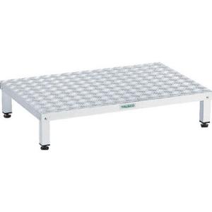 高床用アルミ製ステップ(縞板・耐水・耐油)900×600×190〜220mm トラスコ TFSH-0...