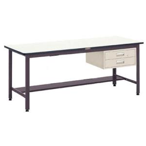 中量作業台 500kg型 2段引出付 ダップ天板 1200×750×740mm 代引不可 メーカー直...