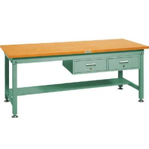 中量作業台 1200kg型 2列引出付 ダップ天板 1800×750×740mm 代引不可 メーカー...