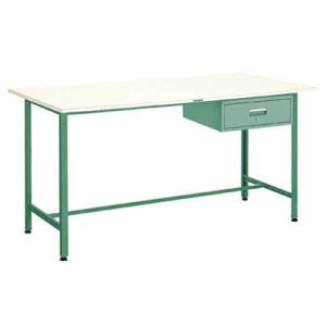 軽量立作業台 300kg型 1段引出付 ポリ天板 1800×900×900mm 代引不可 メーカー直...