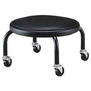 作業用チェア(キャスター付)座幅360×座高235mm ブラック トラスコ VR-1N