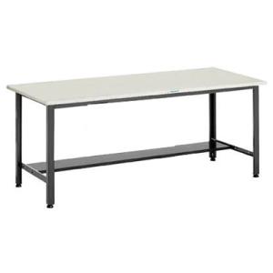 中量作業台(500kg型・スチール天板)900×750×740mm【代引不可・メーカー直送品 車上渡...