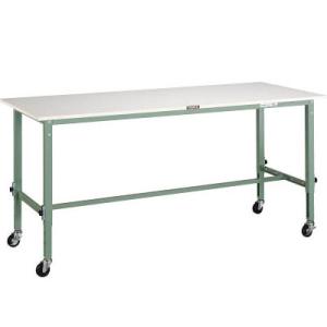 軽量高さ調整作業台(80kg型・ポリ天板)1800×600×719〜1019mm【代引不可・メーカー...