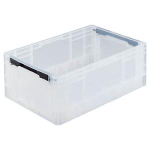 折りたたみコンテナ(TP規格タイプ)外寸503×335×195mm 半透明 トラスコ TPO-342...