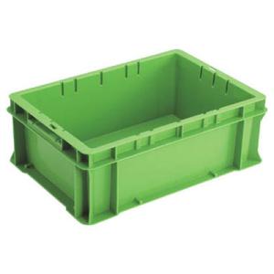 Fシリーズコンテナ(中仕切機能付)外寸424×291×102.5mm グリーン トラスコ F-1GR