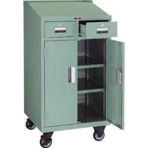 ワークデスク(キャスター付タイプ)600×600×1100mm【代引不可・メーカー直送品 車上渡し品...