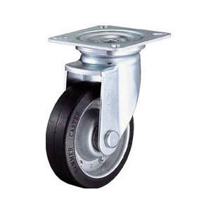 大型ゴムキャスターJシリーズ 自在式 車輪径125mm ハンマーキャスター 420J-RBB125