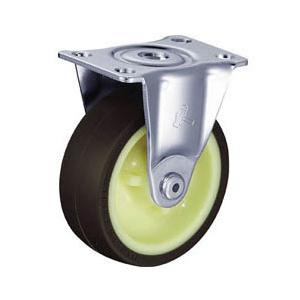 ナイロンホイールウレタンキャスター 固定式 車輪径32mm ハンマーキャスター 420R-UR32