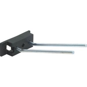 パンチングパネル用フックバー(傾斜タイプ) 67×145×24mm トラスコ PFA-15W