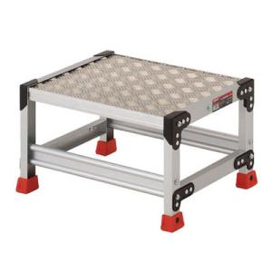 アルミ合金製作業台1段 縞鋼板 500mm×400mm×300mm(1台価格) トラスコ TSFC-...