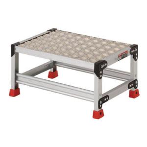 アルミ合金製作業台1段 縞鋼板 600mm×400mm×300mm(1台価格) トラスコ TSFC-...