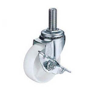 ねじ込み式キャスター Sシリーズ(自在式ストッパー付・ミリねじタイプ)車輪径65mm ハンマーキャス...