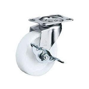 ナイロンキャスターEシリーズ 自在ストッパー付 車輪径75mm ハンマーキャスター 415E-N75