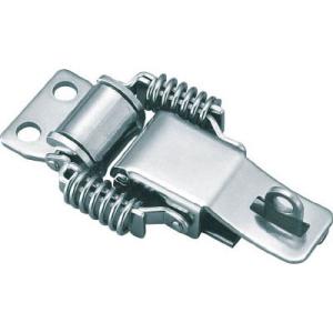 パッチン錠 鍵穴付バネタイプ ステンレス 2個入 3.2×5mm トラスコ P-31HSUS