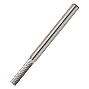 超硬バー Aシリーズ シングルカット 円筒 刃径2.5×刃長11mm トラスコ TB1A024S