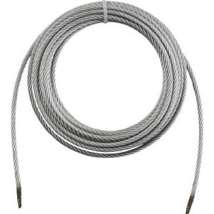 手動ウインチ用ワイヤー 径6mm×10m(切りっ放し) トラスコ WW6-10