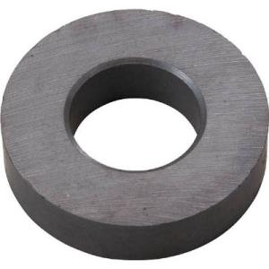 フェライト磁石 丸形 穴あり 60mm 10個入 トラスコ TF60RA10P