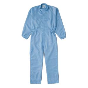 制電糸グリッド仕様フード無つなぎ服 ブルー 3L トラスコ TCOG-B-3L
