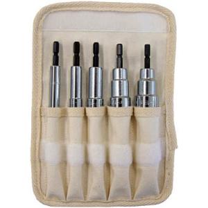 電動ドライバーソケット ショート 8・10・13・17・19 トラスコ TEF-5S-SET