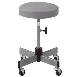 作業用チェア(キャスター付・ねじ式)座幅315×座高460〜560mm グレー トラスコ L-60C