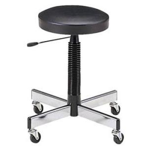 作業用チェア(キャスター付・ガス調節式) 座幅315×座高450〜620mm ブラック トラスコ L...