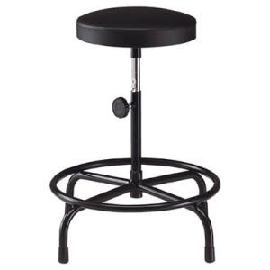 作業用チェア(キャスターなし・ねじ式)座幅315×座高500〜640mm ブラック トラスコ NF-...