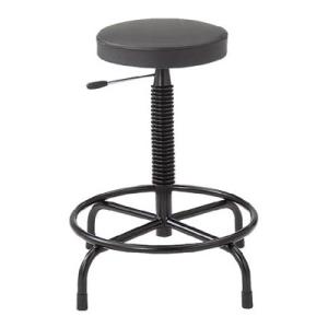 作業用チェア(キャスターなし・ガス調節式)座幅315×座490〜660mm ブラック トラスコ L-...