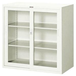 スタンダード書庫(ガラス戸引違タイプ)880×515×880mm【代引不可・メーカー直送品 車上渡し...