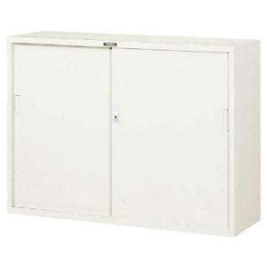 スチール戸引違書庫(シリンダー錠・棚板4枚)1200×400×880mm【代引不可・メーカー直送品 ...