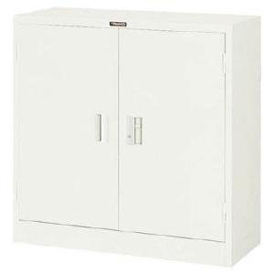 両開書庫(シリンダー錠・棚板2枚)880×380×880mm【代引不可・メーカー直送品 車上渡し品】...