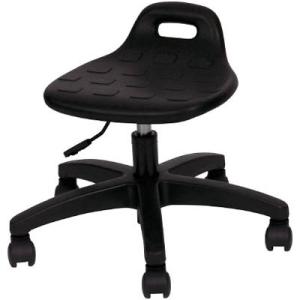 低作業用スツール 高さ調整 ブラック※取寄せ品 トラスコ T-5044B