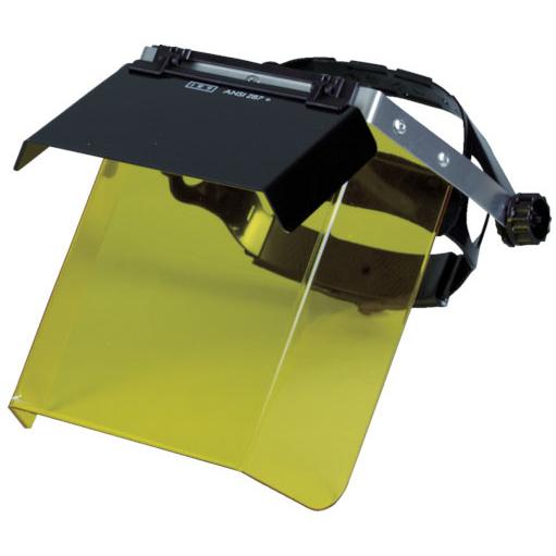 二重防災面 遮光・イエロ かぶりタイプ イエロー 遮光度#9 ※取寄品 トラスコ TBM-503YW