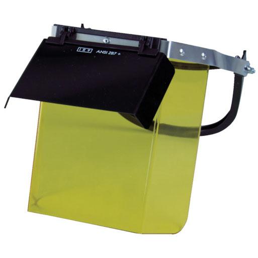 二重防災面 遮光・イエロ ヘルメット取付タイプ 遮光度#9 ※取寄品 トラスコ TBM-603YW