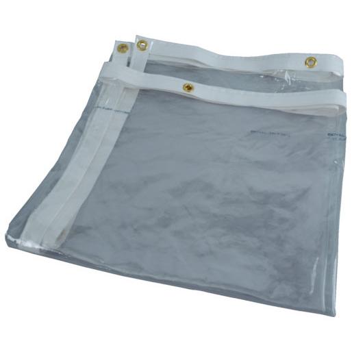 溶接遮光フェンス用シート 透明防炎タイプ W1970×H1470×厚0.3mm ※取寄品 トラスコ ...