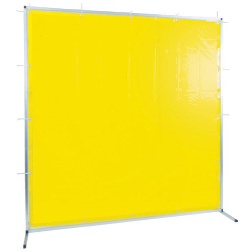 溶接用遮光フェンス アルミ製 W1500×H1500 イエロー ※取寄品 トラスコ TYAF-151...