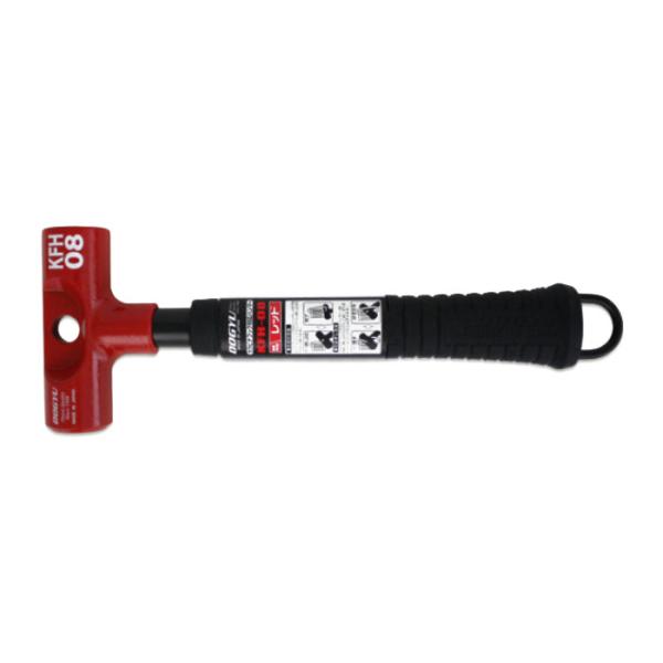 カラビナフック対応ハンマー KFH-08 レッド 土牛産業 04850