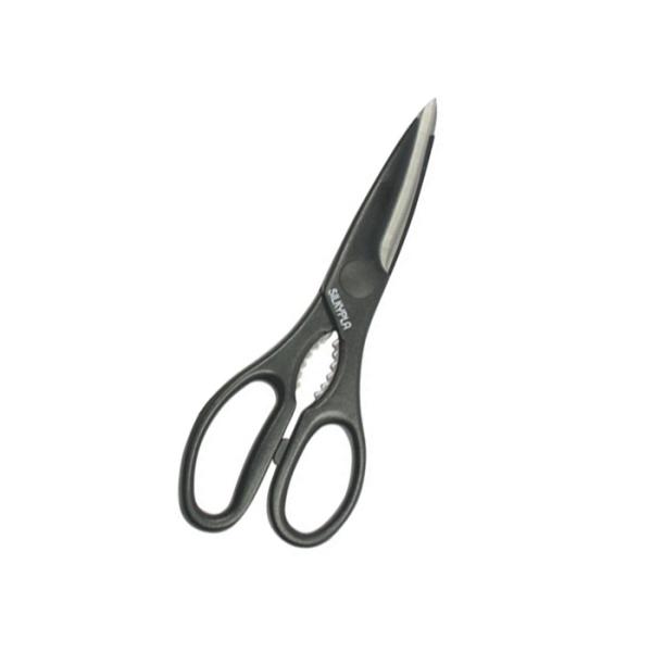 関の刃物 ステンレスはさみ Silky キッチンプラ ブラック 取寄品 丸章工業 KSP-220