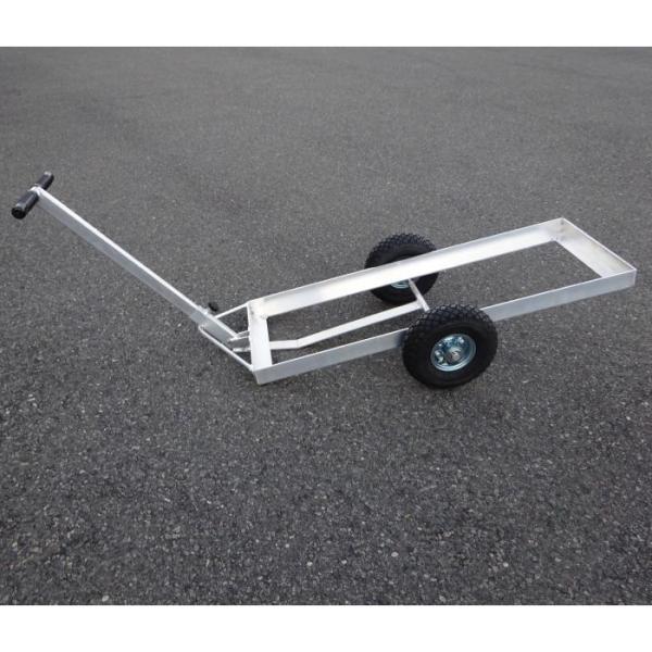 片手運搬車 荷台内寸371x1051mm 車幅565mm メーカー直送 ナガノ DCS-3810