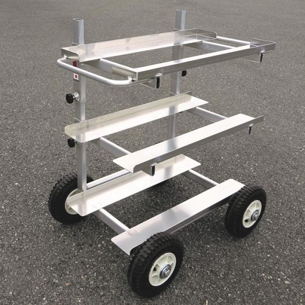 高設用台車 荷台サイズ640x350mm エアータイヤ メーカー直送 ナガノ DFM-6435A