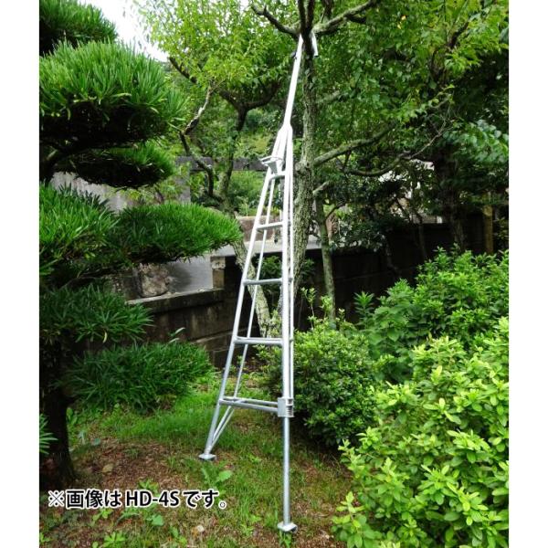 一本梯子(右側スライドタイプ) 頭部形状(2)フックタイプ 受注生産 メーカー直送 ナガノ HD-5...