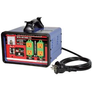 降圧トランス 単相200V.100.115V 1KVA 日動 TB-100D : 大工道具・金物