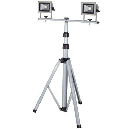 LED作業灯 10W 三脚2灯式 日動 LPR-S10LW-3M