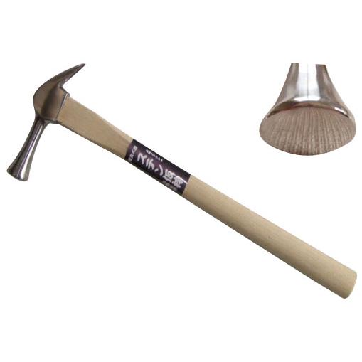 御本職ステンレス仮枠ハンマー 木柄 小 止無 450mm 480g ※取寄品 長谷伸ハンマー HA-...