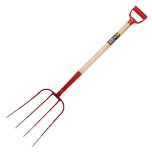 G-SCOOP印ホーク4本爪(木柄) 浅野木工 25290