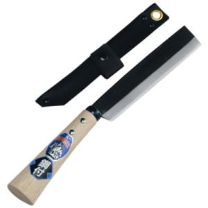 (手打鋼付)ケース付竹割鉈両刃165mm 浅野木工 07045