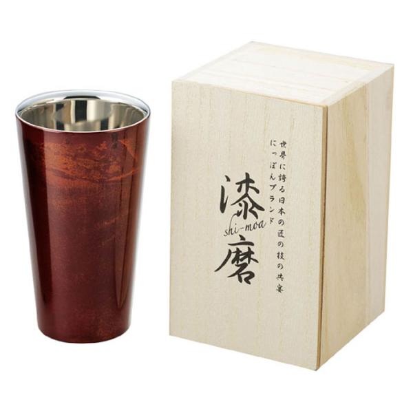 漆磨 2重ストレートカップ 赤漆 取寄品 漆磨 シーマ SCW-L502
