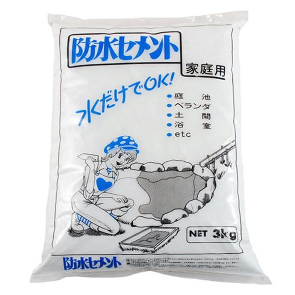 防水セメント 3kg ホワイト 取寄品 家庭化学工業 カテイ-209732