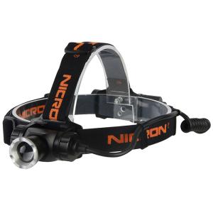 高輝度フォーカスLEDヘッドライト 充電式 900LM 黒 取寄品 Nicron (ニクロン) H30F